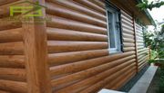 Монтаж сайдинга металлического под бревно 